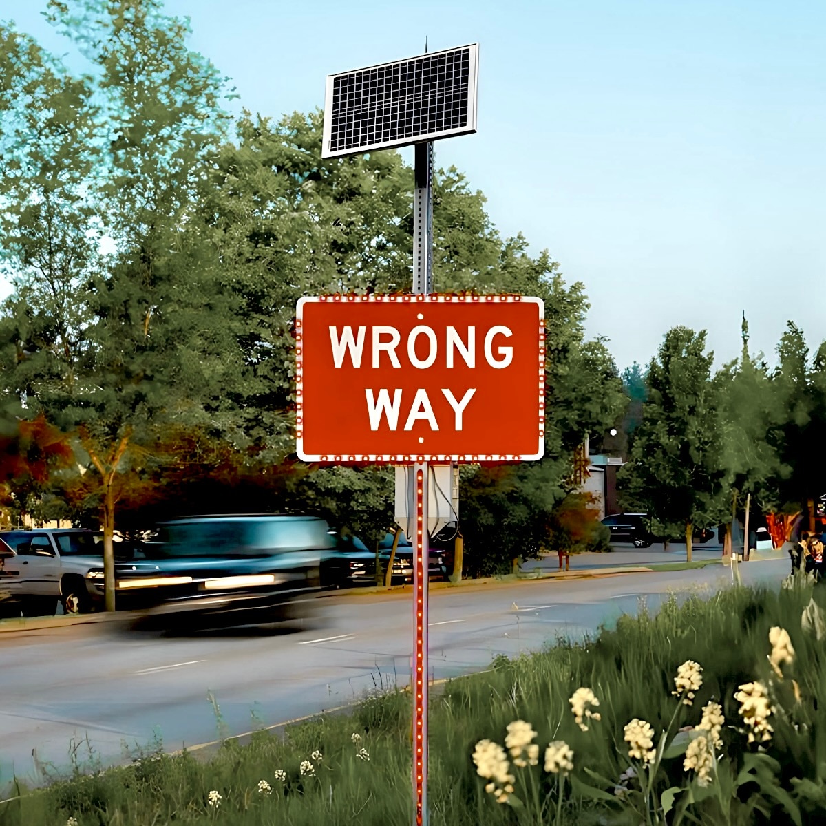 Wrong Way Warning